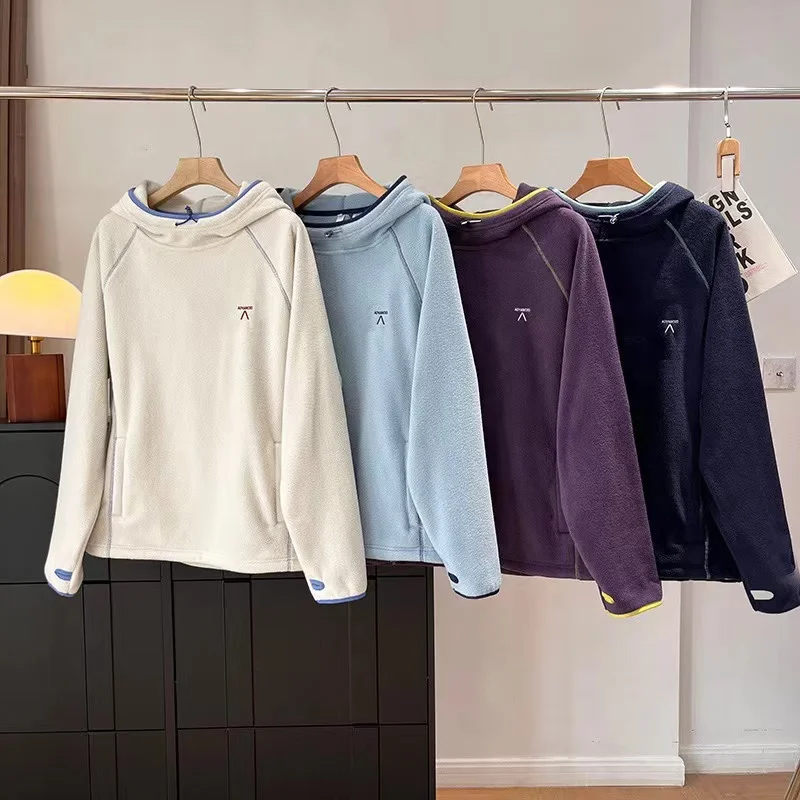 Laid-ba Sle ex Пара Двусторонняя толстовка с капюшоном Fce Повседневная свободная посадка из полиэстера Длинная толстовка цвета све
Laid-ba Sle ex Пара Двусторонняя толстовка с капюшоном Fce Повседневная свободная посадка из полиэстера Длинная толстовка цвета све