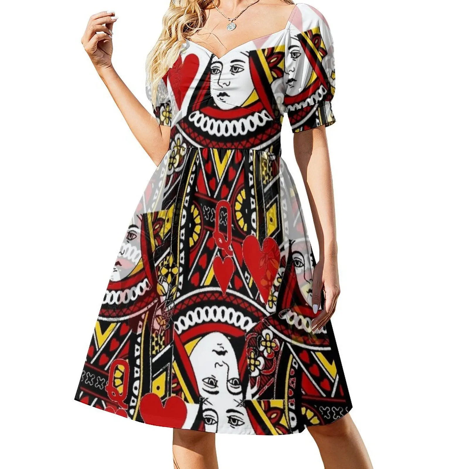QUEEN OF HEARTS Short Sleeved Dress dresses ladies 2025 summer birthday dresses for women Dress
QUEEN OF HEARTS Short Sleeved Dress dresses ladies 2025 summer birthday dresses for women Dress