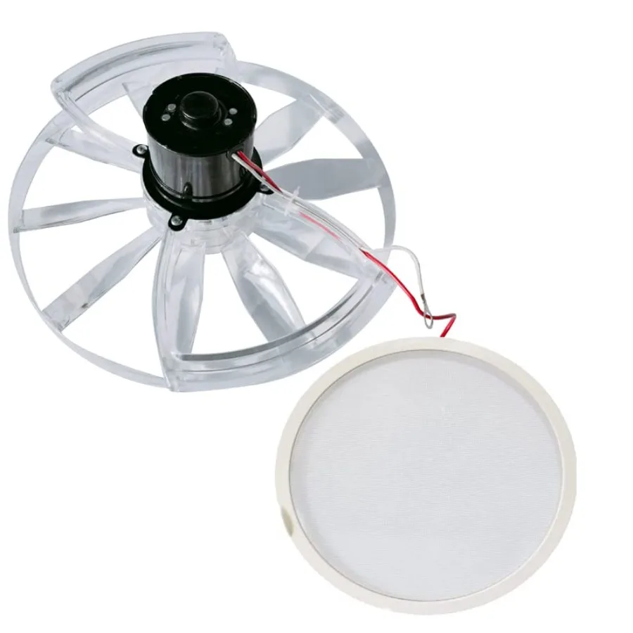 RV Vent Motor Replacement Kit 12" Fan Blade 1200 CFM Motor Assembly with Screen Quiet RV Roof Vent Repair Kit
RV Vent Motor Replacement Kit 12" Fan Blade 1200 CFM Motor Assembly with Screen Quiet RV Roof Vent Repair Kit