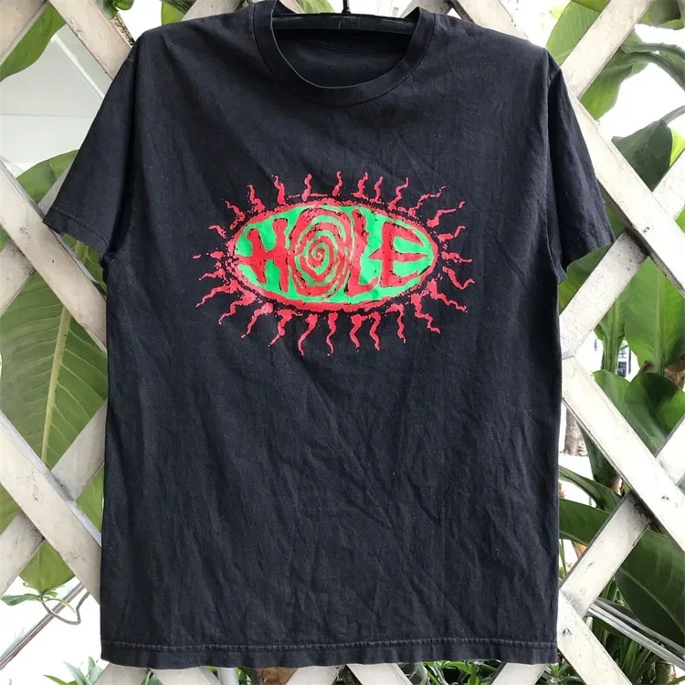 HOLE Rock Band Cityboy High-street Cec Simple Short-sleeved Men's and Women's American Retro Pure Cotton Street Dance T-shirt
HOLE Rock Band Cityboy High-street Cec Simple Short-sleeved Men's and Women's American Retro Pure Cotton Street Dance T-shirt