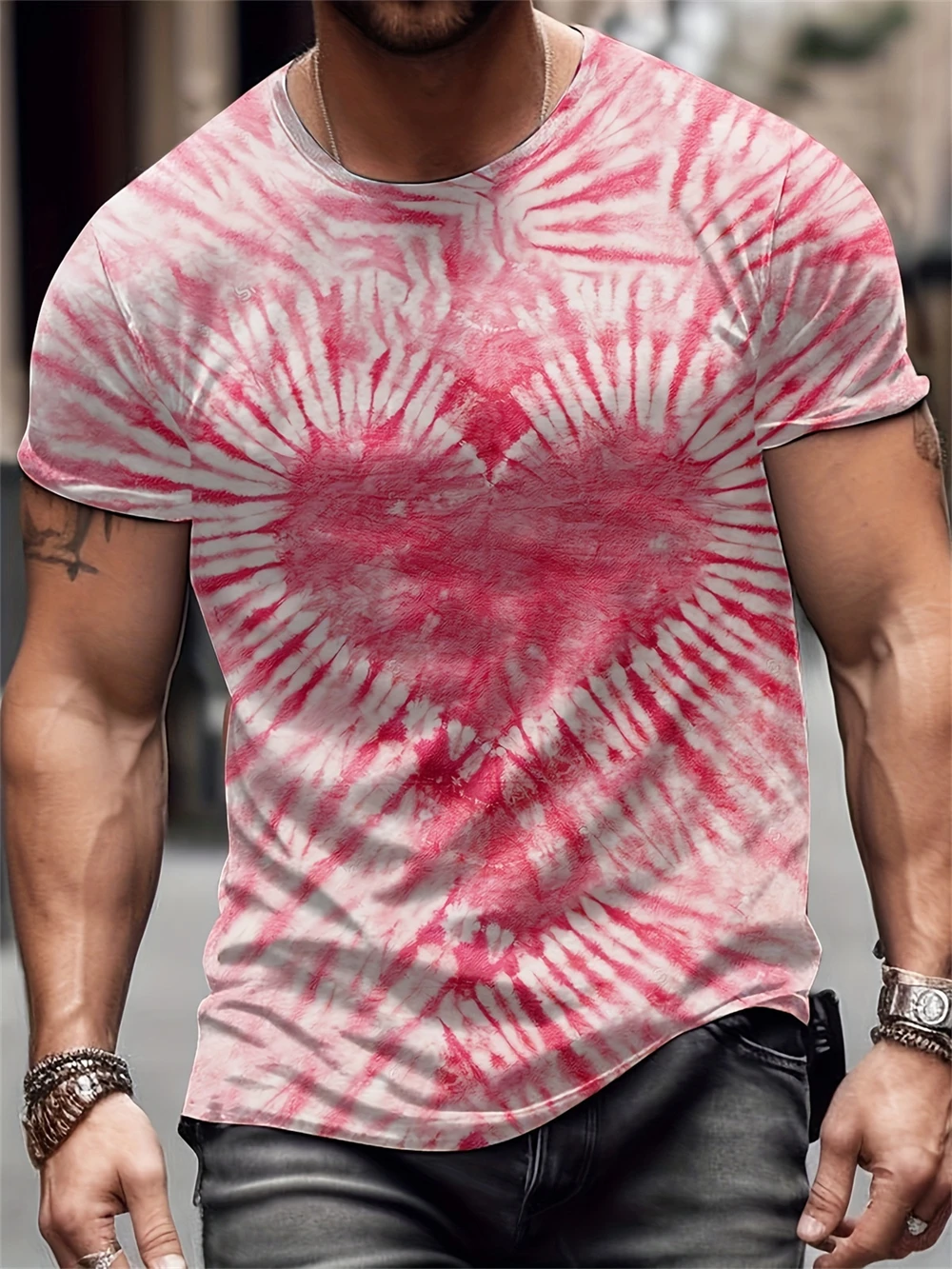 Heart Daily Casual Mens 3D Printed T Shirt Sports Outdoor Vacation T Shirts Pink Short Sleeve Round Neck Spring Summer Clothing
Heart Daily Casual Mens 3D Printed T Shirt Sports Outdoor Vacation T Shirts Pink Short Sleeve Round Neck Spring Summer Clothing