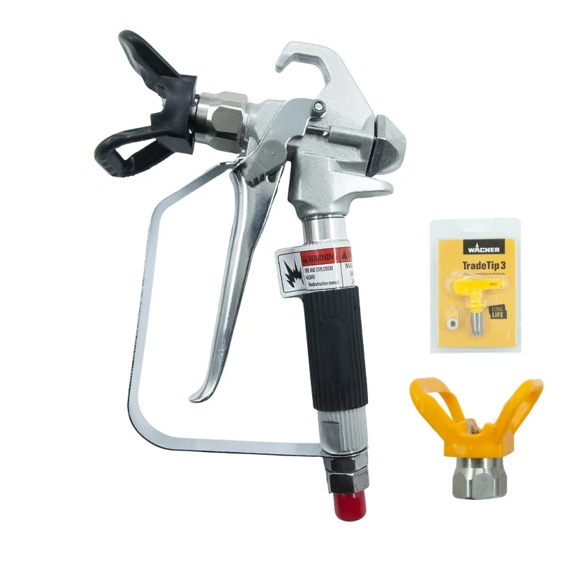 Airless Spray Gun with 517 Nozzle&Duckbill Seat 3600 PSI High-Pressure Airless Paint Sprayers Accessory Home Renovation Painting
Airless Spray Gun with 517 Nozzle&Duckbill Seat 3600 PSI High-Pressure Airless Paint Sprayers Accessory Home Renovation Painting