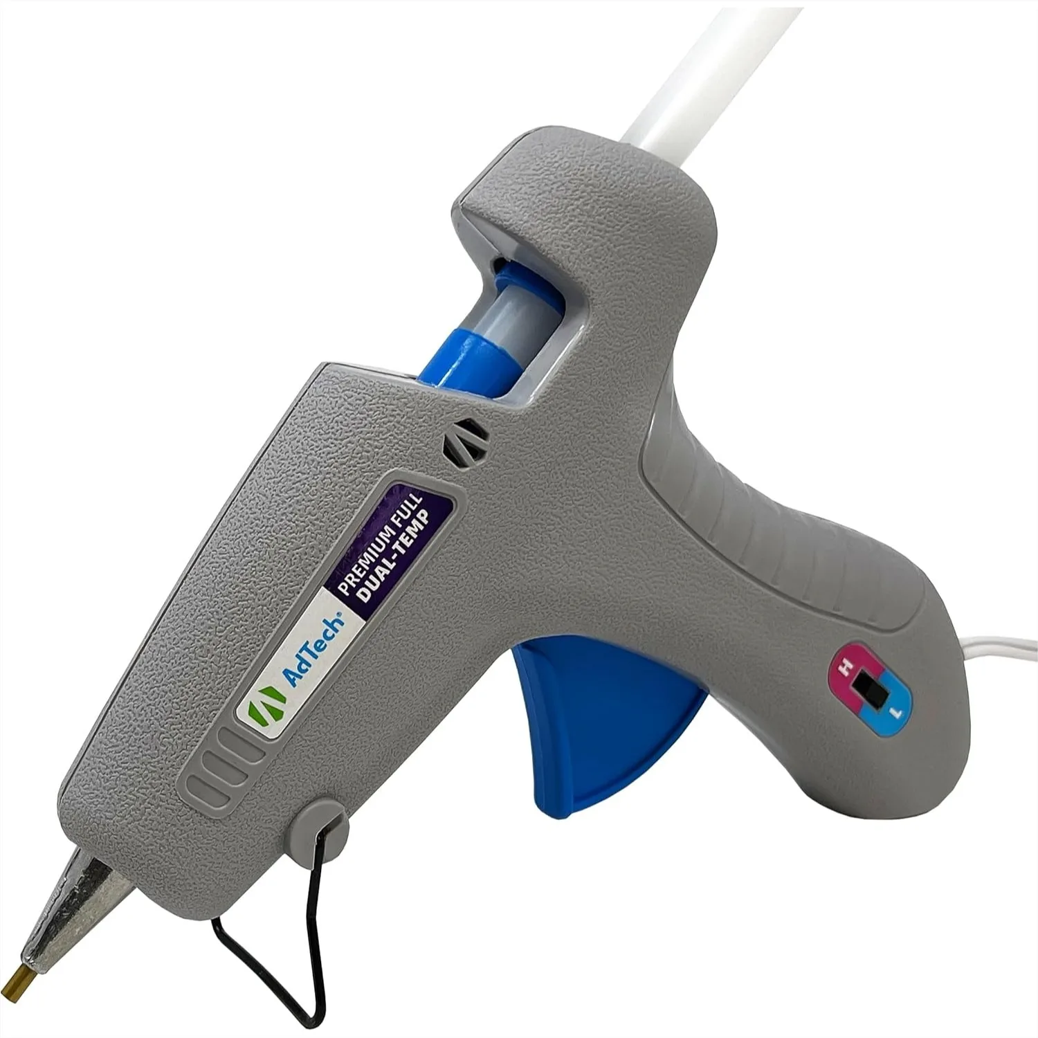 Full Size 2-Temp Dual Temperature Hot Glue Gun For Delicate Fabrics Papers Styrofoam, 40-Watt With Stand
Full Size 2-Temp Dual Temperature Hot Glue Gun For Delicate Fabrics Papers Styrofoam, 40-Watt With Stand