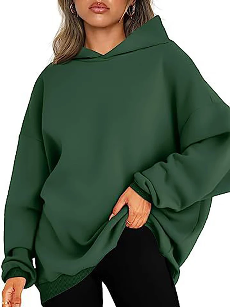 EVNISI Autumn Winter Women Warm Hooded Pullovers Loose Casual Fleece Hoodie Long Sleeve Thicken Thermal Sweatshirts Cotton Top
EVNISI Autumn Winter Women Warm Hooded Pullovers Loose Casual Fleece Hoodie Long Sleeve Thicken Thermal Sweatshirts Cotton Top