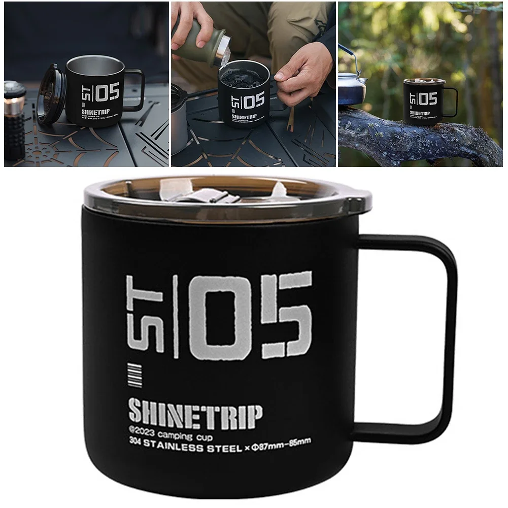 ShineTrip Stainless Steel Coffee Mug Leak-Proof Reusable Coffee Mug Double Layers Heat Resistant Water Cup with Handle 350 ML
ShineTrip Stainless Steel Coffee Mug Leak-Proof Reusable Coffee Mug Double Layers Heat Resistant Water Cup with Handle 350 ML