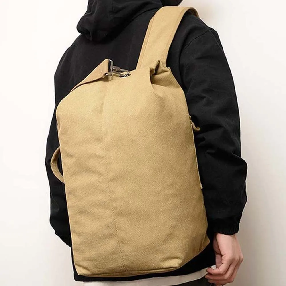 Solid Color Vintage Canvas Rucksack Handbag Multi-purpose Multi-pockets Design Backpack Daypack Folding
Solid Color Vintage Canvas Rucksack Handbag Multi-purpose Multi-pockets Design Backpack Daypack Folding
