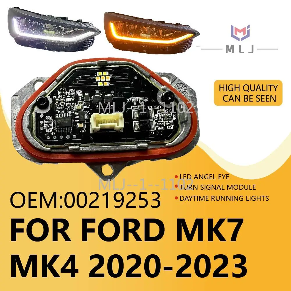 H1BZ-14B284-B FOR 2020-2023 Ford MK7 MK4 00219253 LED DRL daytime running light module Headlight Turn Signal Light yellow white
H1BZ-14B284-B FOR 2020-2023 Ford MK7 MK4 00219253 LED DRL daytime running light module Headlight Turn Signal Light yellow white
