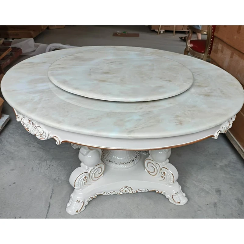 &Royal Classic Luxury Wooden White Dining Table and Chairs Set 6 Seater Home Dinning Room Furniture Solid Wood Dining Table
&Royal Classic Luxury Wooden White Dining Table and Chairs Set 6 Seater Home Dinning Room Furniture Solid Wood Dining Table
