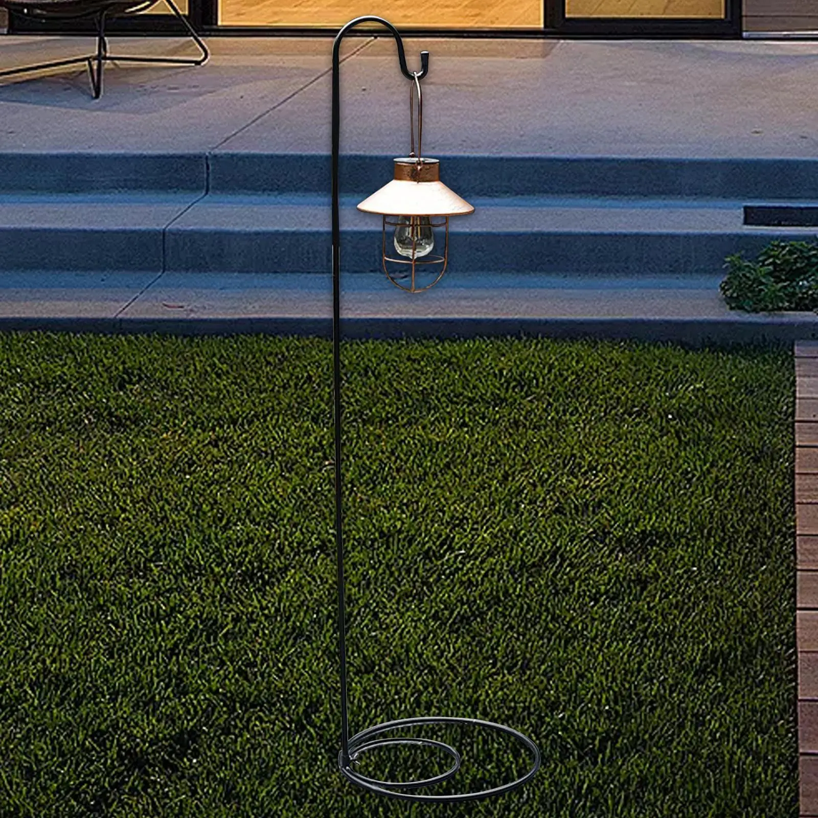 Display Hanger Iron Hook Wind Chimes Path Lights Porch Shepherds Hook Stand
Display Hanger Iron Hook Wind Chimes Path Lights Porch Shepherds Hook Stand