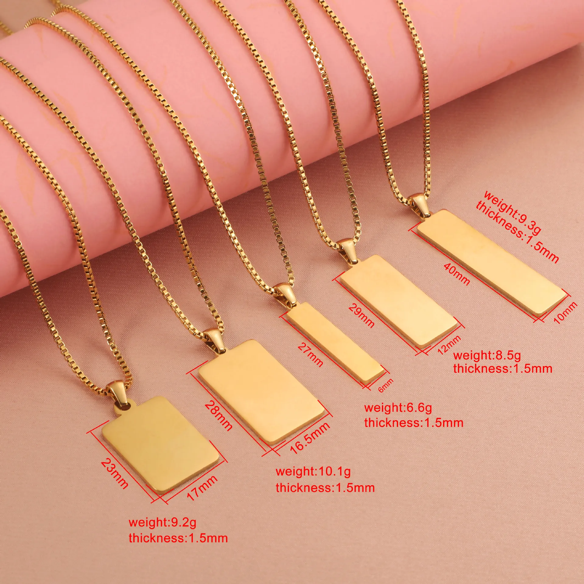 2Pcs/Lot Mirror Polish Stainless Steel Geometrically Long Bar Pendant Box Chain Necklace Jewelry Friend Lovers Gift
2Pcs/Lot Mirror Polish Stainless Steel Geometrically Long Bar Pendant Box Chain Necklace Jewelry Friend Lovers Gift