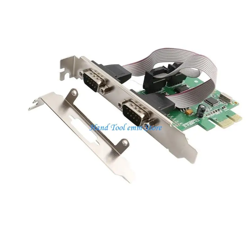 H37F 2 Port Serial PCI-E COM Controller Card PCI-e to RS232 DB9 Com Adapter Converter High Performance CH382L Chip
H37F 2 Port Serial PCI-E COM Controller Card PCI-e to RS232 DB9 Com Adapter Converter High Performance CH382L Chip