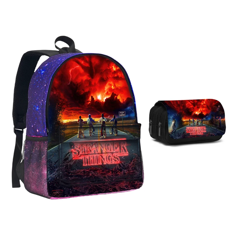 Stranger Things 2Pcs Set Backpack School Bag Flip Pencil Bag Boys Girls Mochila Starry Sky Backpack School Rucksack Knapsack
Stranger Things 2Pcs Set Backpack School Bag Flip Pencil Bag Boys Girls Mochila Starry Sky Backpack School Rucksack Knapsack
