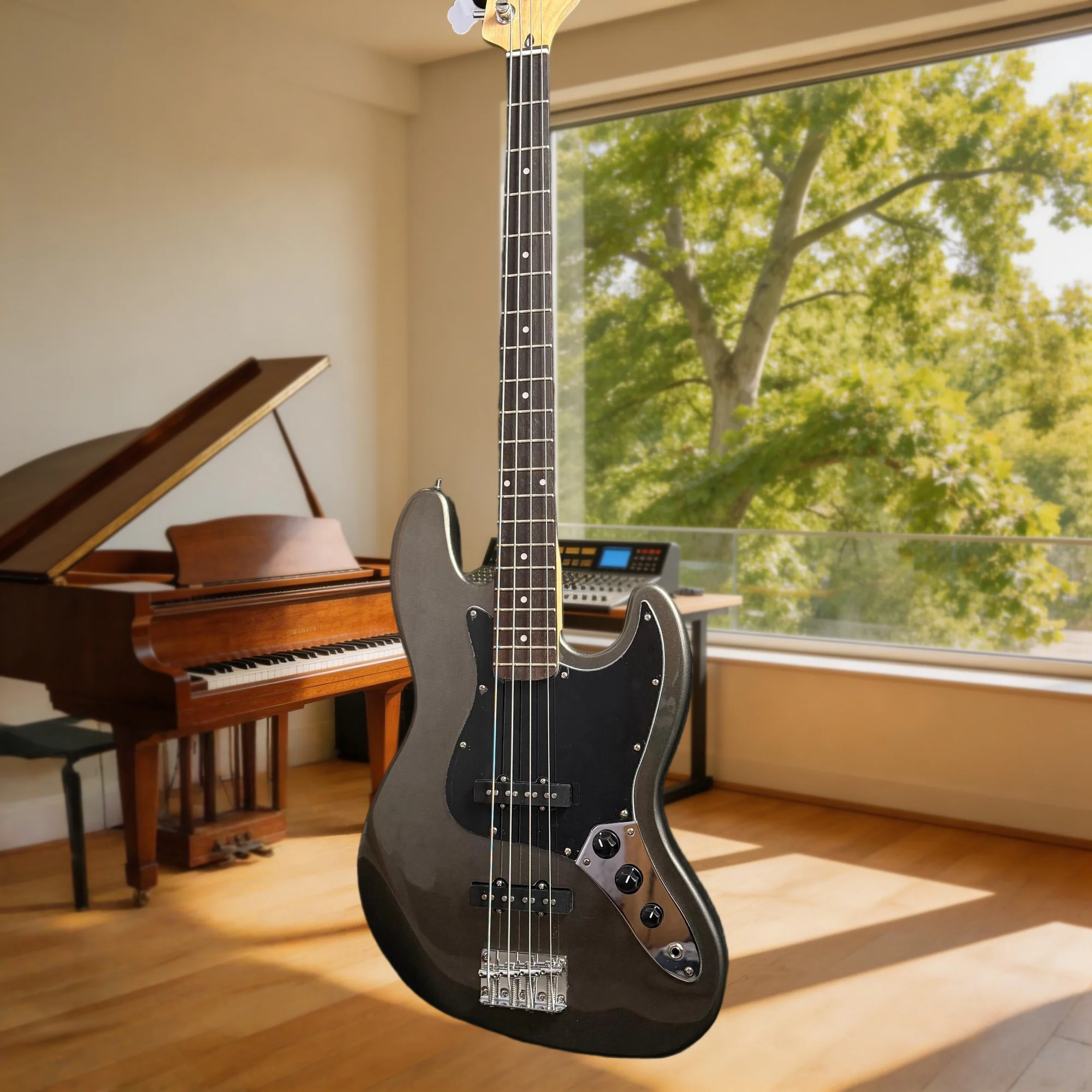 Gray 4-String J Bass Guitar SQ Alder Wood Body Dual Single-Coil Pickups Gift Fixed Bridge Free Delivery Rock Electric Guitar
Gray 4-String J Bass Guitar SQ Alder Wood Body Dual Single-Coil Pickups Gift Fixed Bridge Free Delivery Rock Electric Guitar