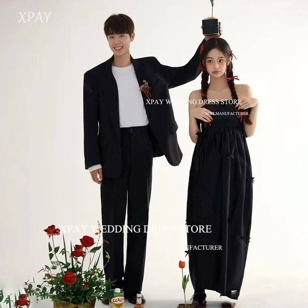 XPAY Cute Black Bow Ribbon Floor-Length Evening Dresses Korea Wedding Photoshoot Straight Formal Party Dress Customized 웨딩드레스
XPAY Cute Black Bow Ribbon Floor-Length Evening Dresses Korea Wedding Photoshoot Straight Formal Party Dress Customized 웨딩드레스