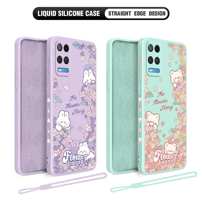 Flowers Rabbit Bear Phone Case For OPPO A54 A74 A57 A96 A76 A36 A95 A12 A15 A15S A16 A16K A9 A5 2020 4G 5G Liquid Silicone Cover
Flowers Rabbit Bear Phone Case For OPPO A54 A74 A57 A96 A76 A36 A95 A12 A15 A15S A16 A16K A9 A5 2020 4G 5G Liquid Silicone Cover