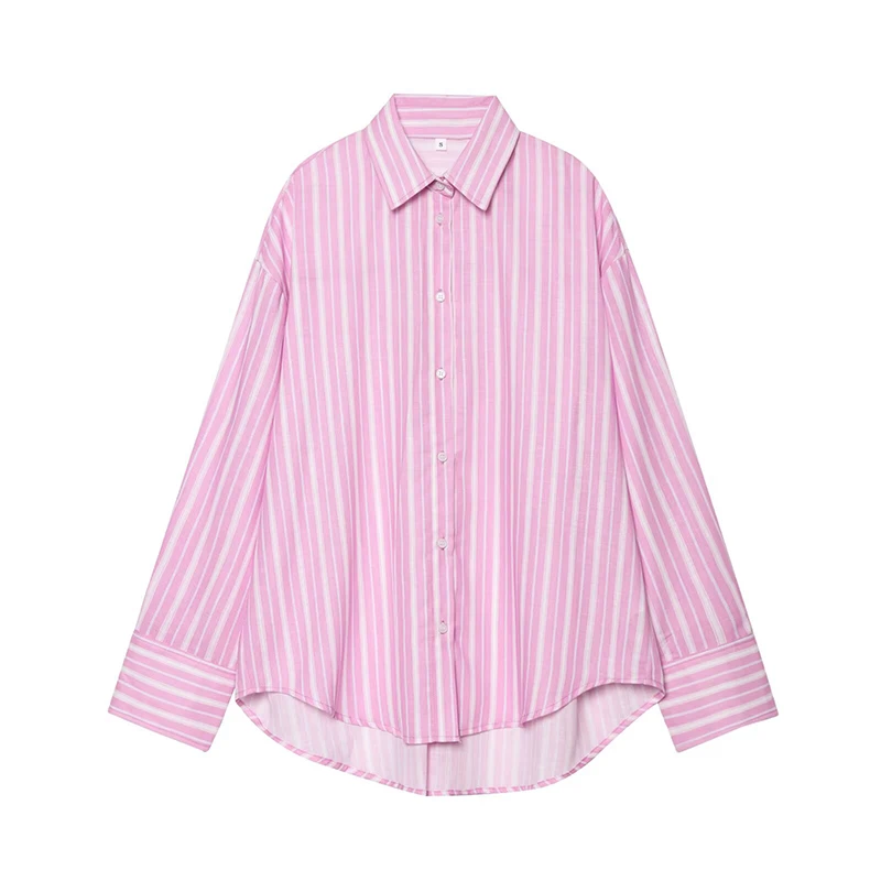 YENKYE 2025 Women Fashion Single Breasted Striped Blouse Vintage Lapel Collar Long Sleeves Female Casual Looes Lady Shirts
YENKYE 2025 Women Fashion Single Breasted Striped Blouse Vintage Lapel Collar Long Sleeves Female Casual Looes Lady Shirts