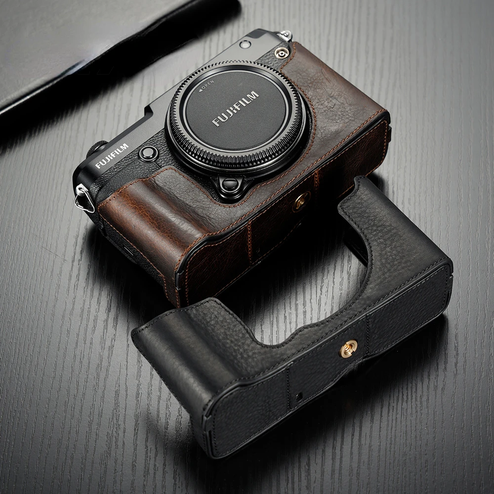 For GFX50R Genuine Leather Camera Case Handle Half Bag For Fujifilm GFX50R Camera Bodysuit
For GFX50R Genuine Leather Camera Case Handle Half Bag For Fujifilm GFX50R Camera Bodysuit
