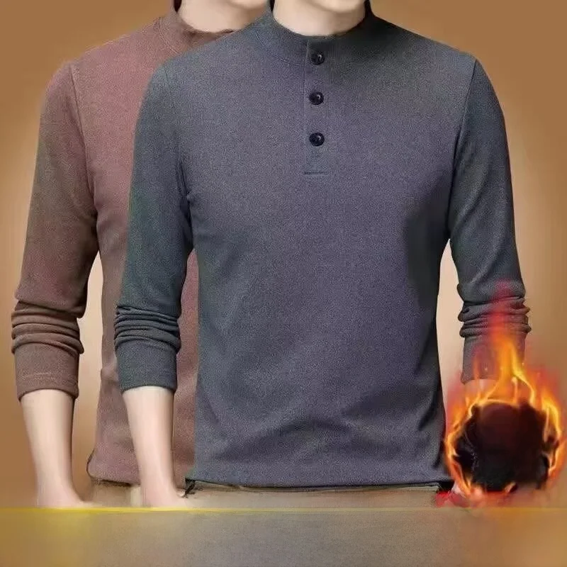 Warm Thermal Underwear Top for Men Double-sided Fleece Long Sleeve Half-high Collar T-shirt Autumn Winter Thermal Top Men
Warm Thermal Underwear Top for Men Double-sided Fleece Long Sleeve Half-high Collar T-shirt Autumn Winter Thermal Top Men