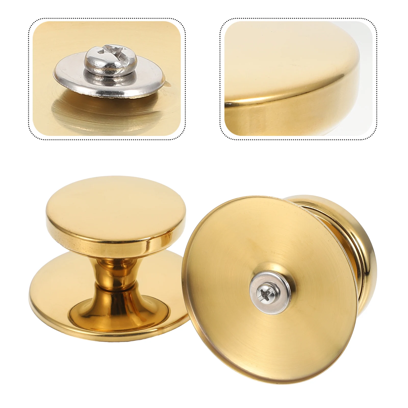 4 Pcs Lid Handle Soup Pot Handles Hot Pan Glass Accessories Cover Knobs Stainless Steel Heat Grip Heat-resistant
4 Pcs Lid Handle Soup Pot Handles Hot Pan Glass Accessories Cover Knobs Stainless Steel Heat Grip Heat-resistant