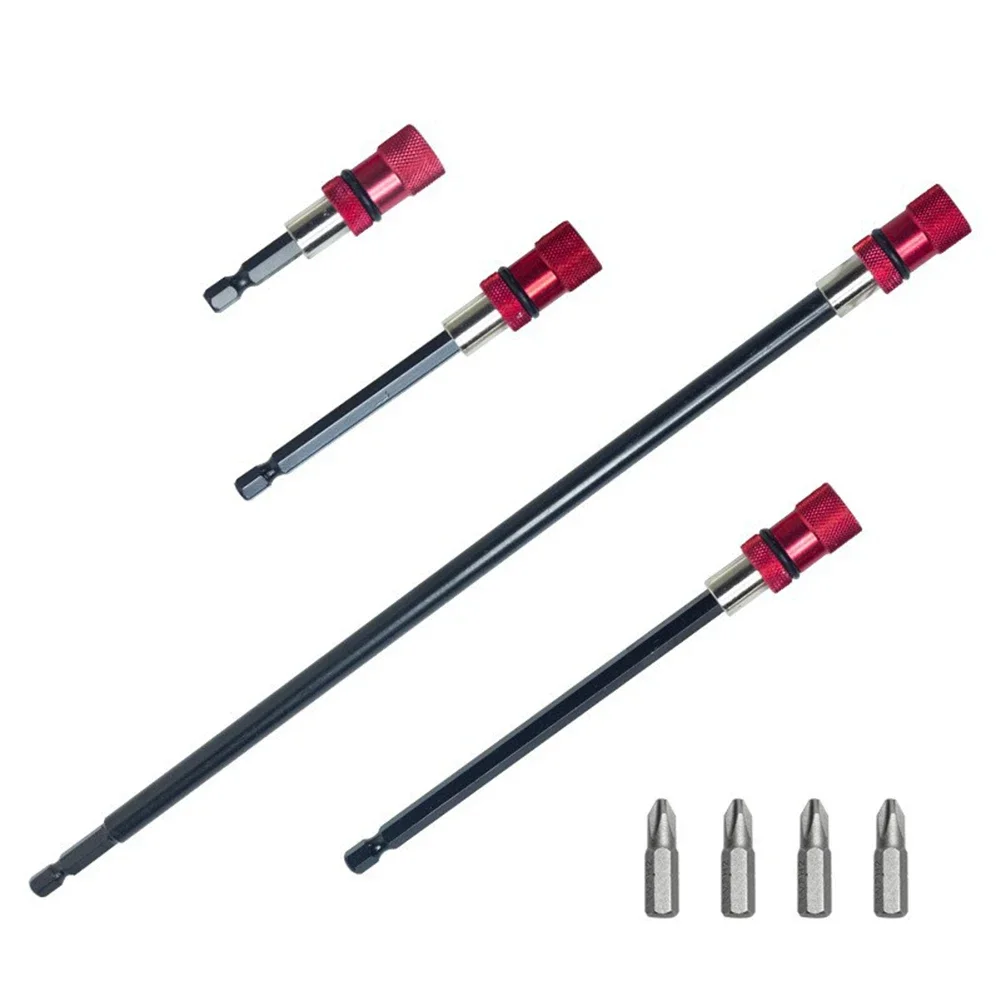4Pcs Magnetic Drill Extension Set Batch Head Connector 6.35mm Hexagonal Magnetic Screw Connector 65mm Bit Holder
4Pcs Magnetic Drill Extension Set Batch Head Connector 6.35mm Hexagonal Magnetic Screw Connector 65mm Bit Holder