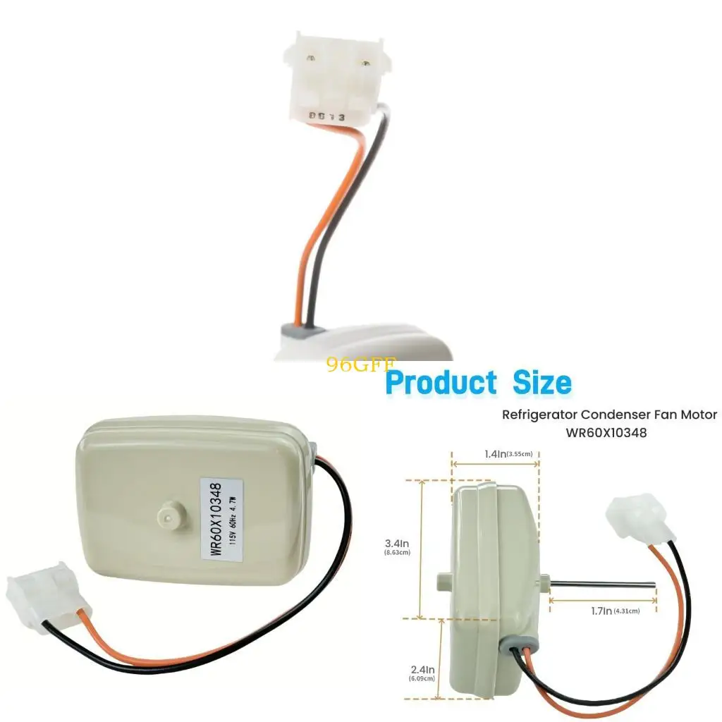 96GF Refrigerator Cooling Fan Motor Replace Evaporator Fan Motor for Replace WR60X10348 Fridge Radiator Freezer Parts
96GF Refrigerator Cooling Fan Motor Replace Evaporator Fan Motor for Replace WR60X10348 Fridge Radiator Freezer Parts
