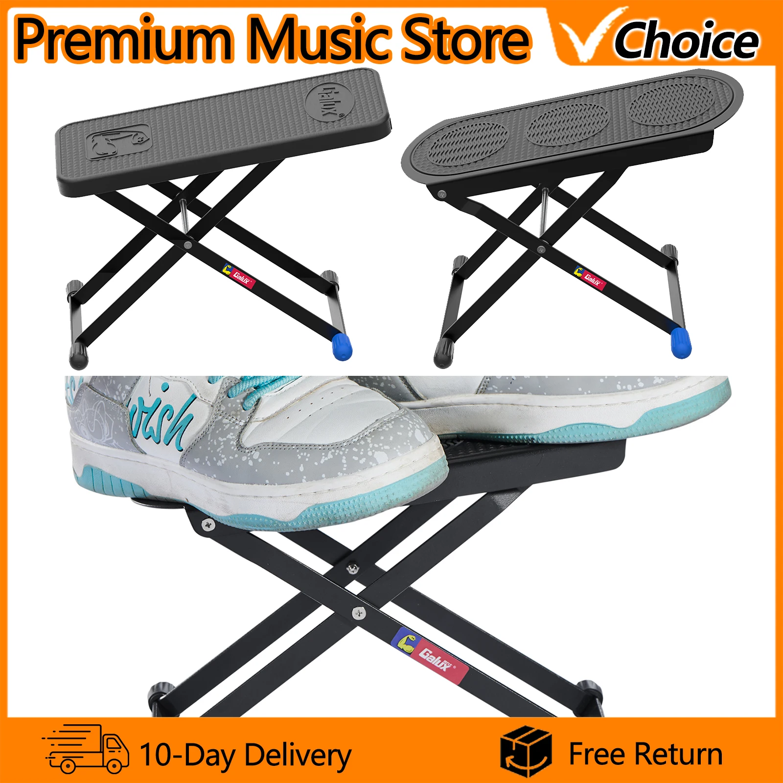 Galux Guitar Foot Stool Guitar Footrest Pedal Metal Non-Slip Rubber Pad Adjustable Folding Footboard for Guitar Accessories
Galux Guitar Foot Stool Guitar Footrest Pedal Metal Non-Slip Rubber Pad Adjustable Folding Footboard for Guitar Accessories
