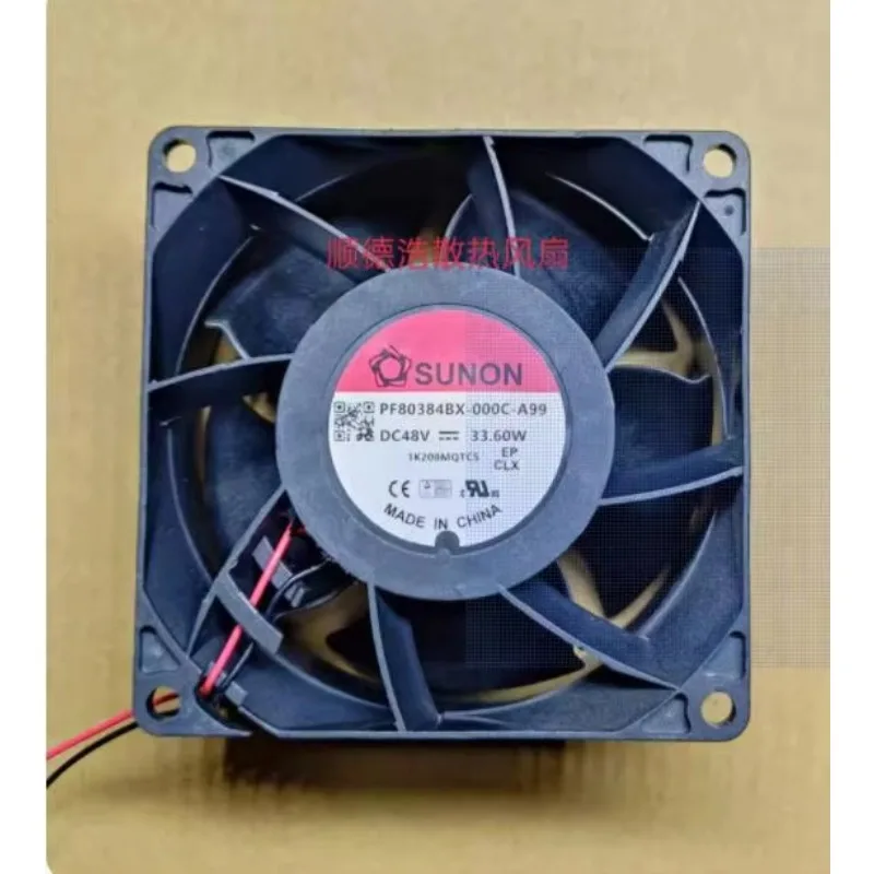SUNON PF80384BX-000C-A99 DC 48V 33.60W 80x80x38mm 2-Wire Server Cooling Fan
SUNON PF80384BX-000C-A99 DC 48V 33.60W 80x80x38mm 2-Wire Server Cooling Fan