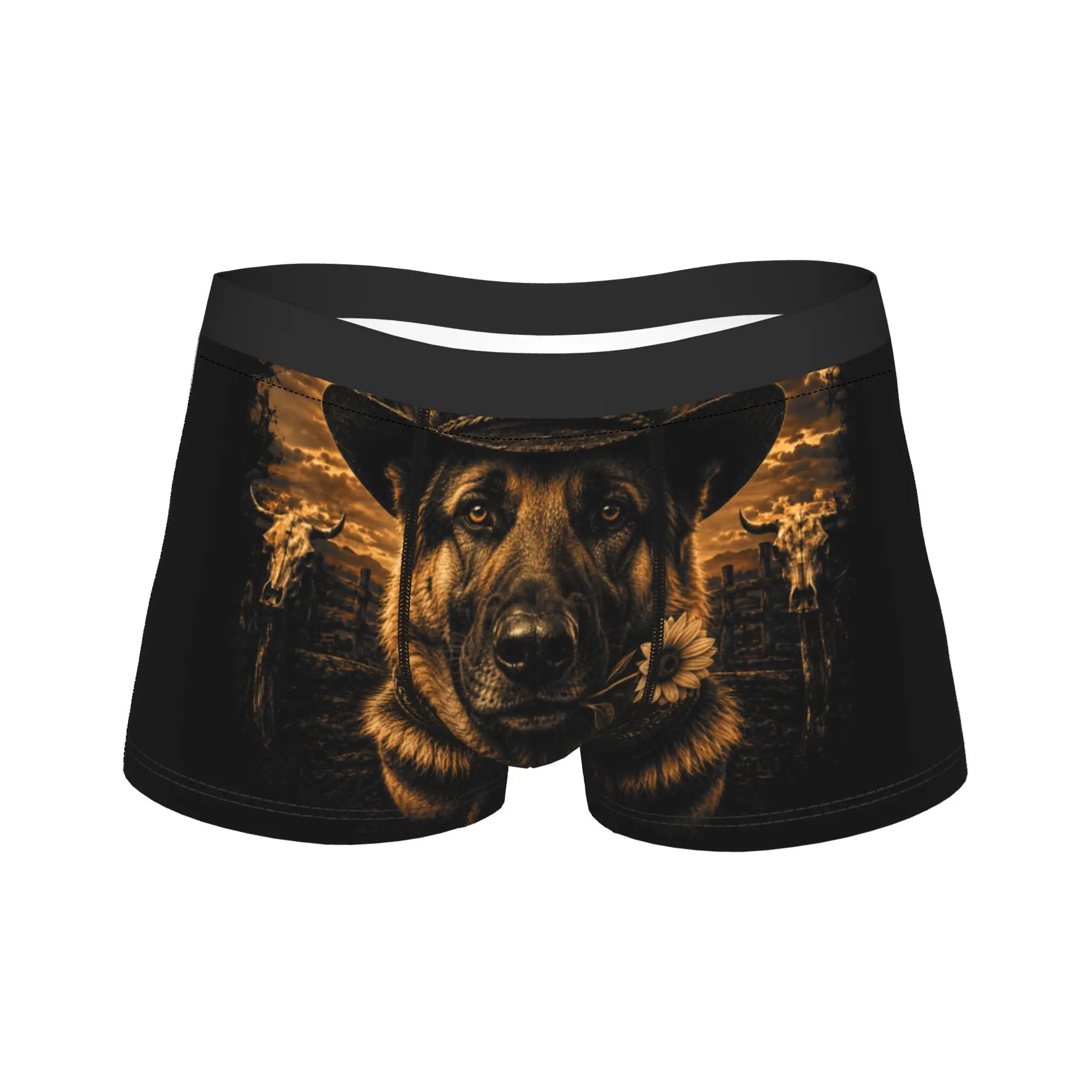 German Shepherd Western Graphic Cowboy Dog Underwear Comfortable Underpants Printing Boxer Brief For Men Pouch Boxershorts
German Shepherd Western Graphic Cowboy Dog Underwear Comfortable Underpants Printing Boxer Brief For Men Pouch Boxershorts