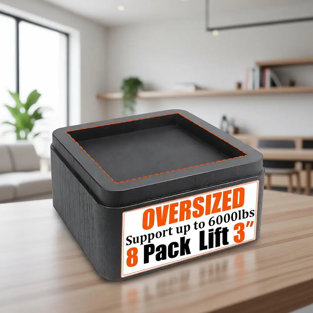 Подставки для кроватей высотой 3 дюйма, 8 штук в упаковке, сверхпрочные регулируемые мебельные подъемники для диванов, кроватей, общежитий и офисов
Подставки для кроватей высотой 3 дюйма, 8 штук в упаковке, сверхпрочные регулируемые мебельные подъемники для диванов, кроватей, общежитий и офисов