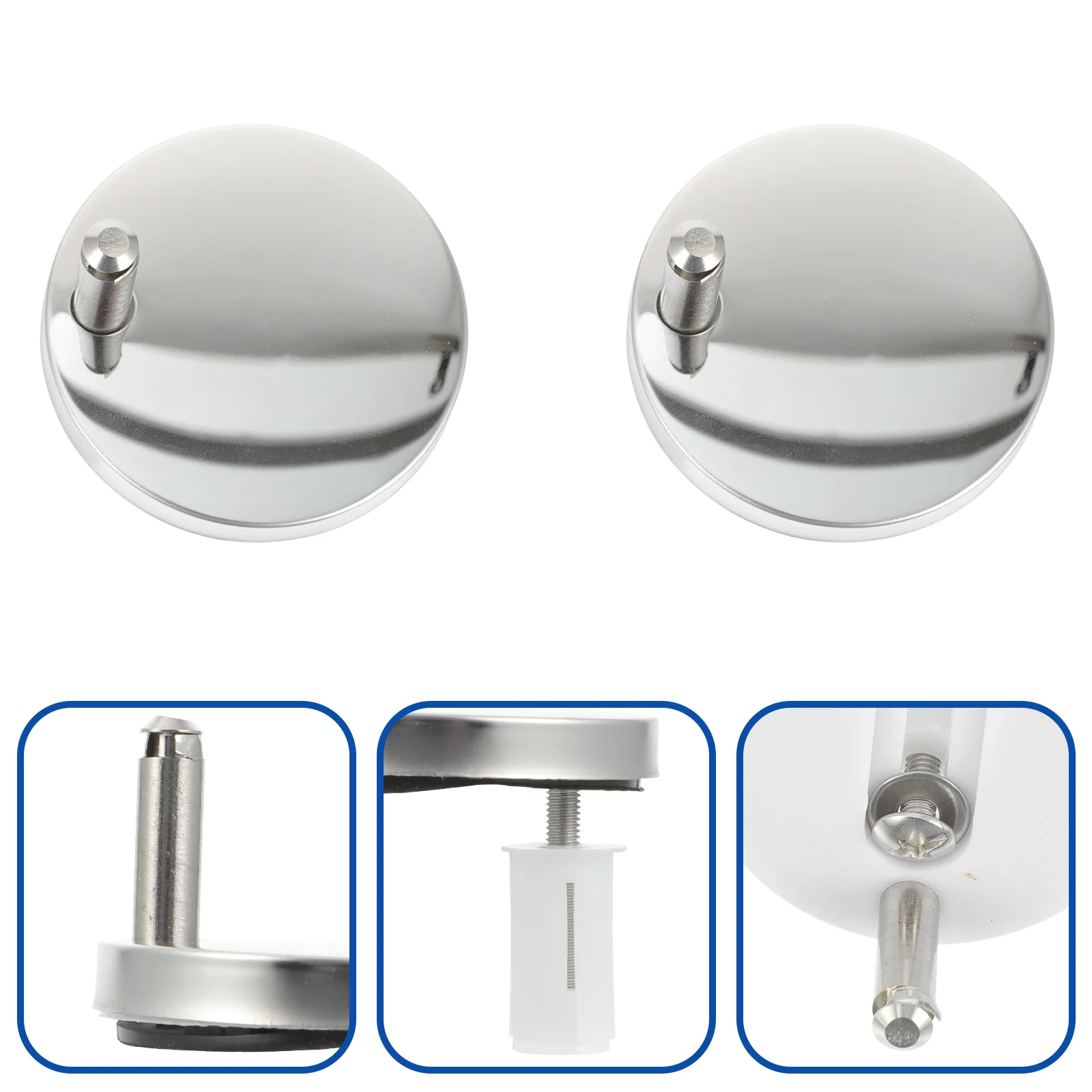 2 Pcs Toilet Replacement Parts Seat Screw Hinges Plastic Iron Lid Replacement Parts Bolts Fixings Standard Installation Use
2 Pcs Toilet Replacement Parts Seat Screw Hinges Plastic Iron Lid Replacement Parts Bolts Fixings Standard Installation Use