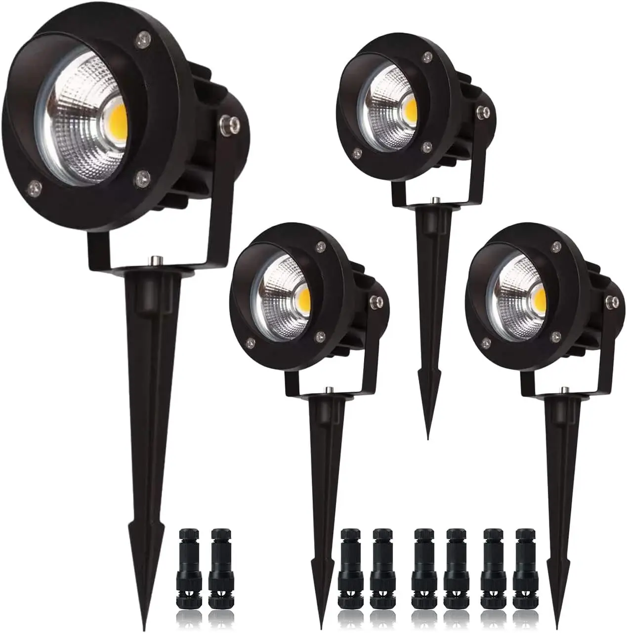20W LED Landscape Spotlights, Low Voltage 12V-24V AC/DC, IP65 Waterproof with Stake for Trees & Flags, 3000K Warm White (4-Pack)
20W LED Landscape Spotlights, Low Voltage 12V-24V AC/DC, IP65 Waterproof with Stake for Trees & Flags, 3000K Warm White (4-Pack)