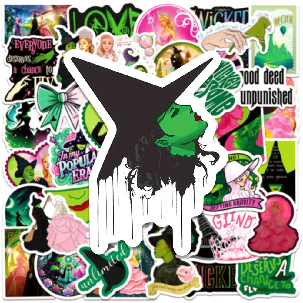 10/30/50pcs Movie Wicked Part One Graffiti Stickers Witch Waterproof Sticker Toy DIY Notebook Phone Suitcase Cool Cartoon Decals
10/30/50pcs Movie Wicked Part One Graffiti Stickers Witch Waterproof Sticker Toy DIY Notebook Phone Suitcase Cool Cartoon Decals