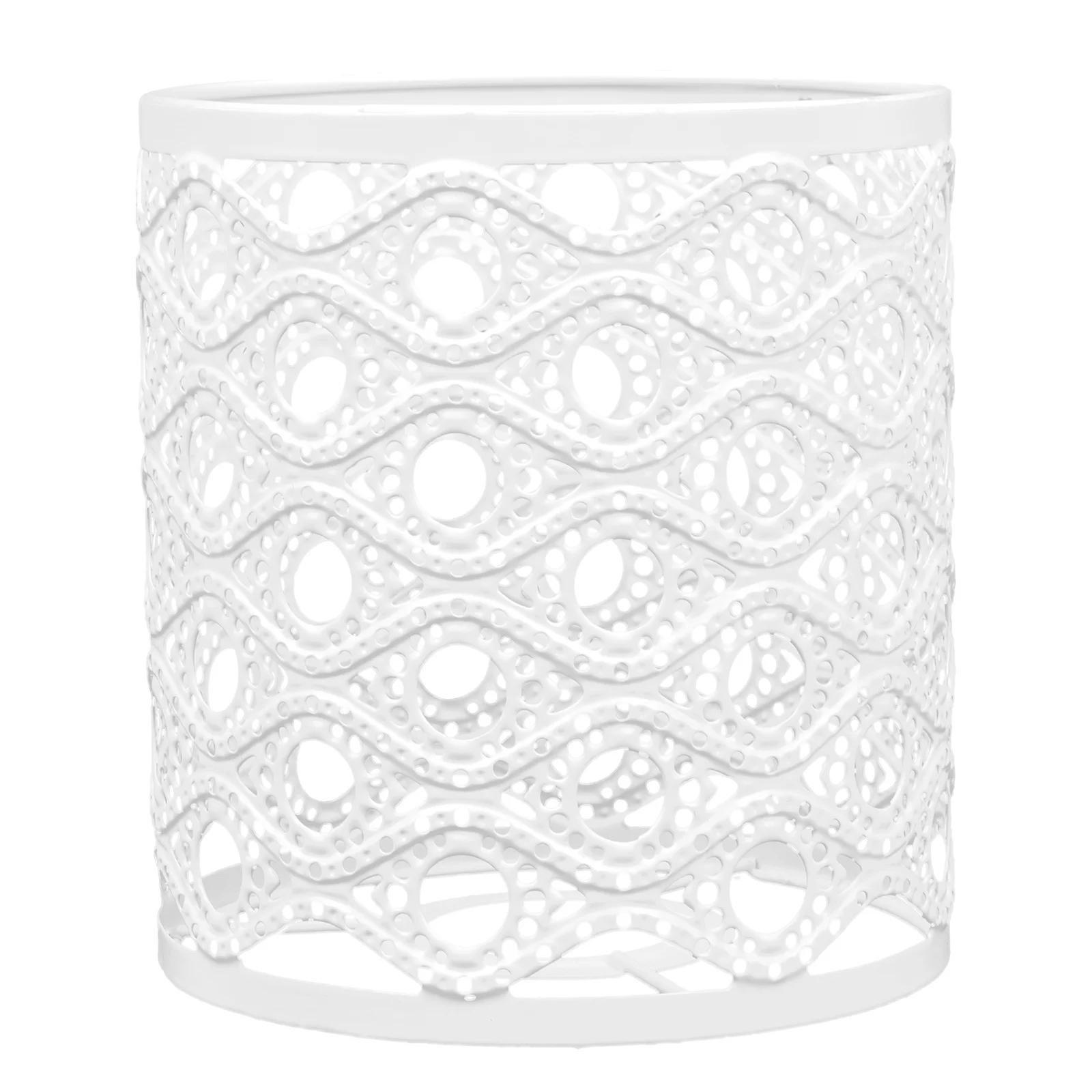 Exquisite Wrought Iron Lampshade White Creative Hollow Light Cover Durable Decorative Table Lamp Accessory E27 Mouth
Exquisite Wrought Iron Lampshade White Creative Hollow Light Cover Durable Decorative Table Lamp Accessory E27 Mouth