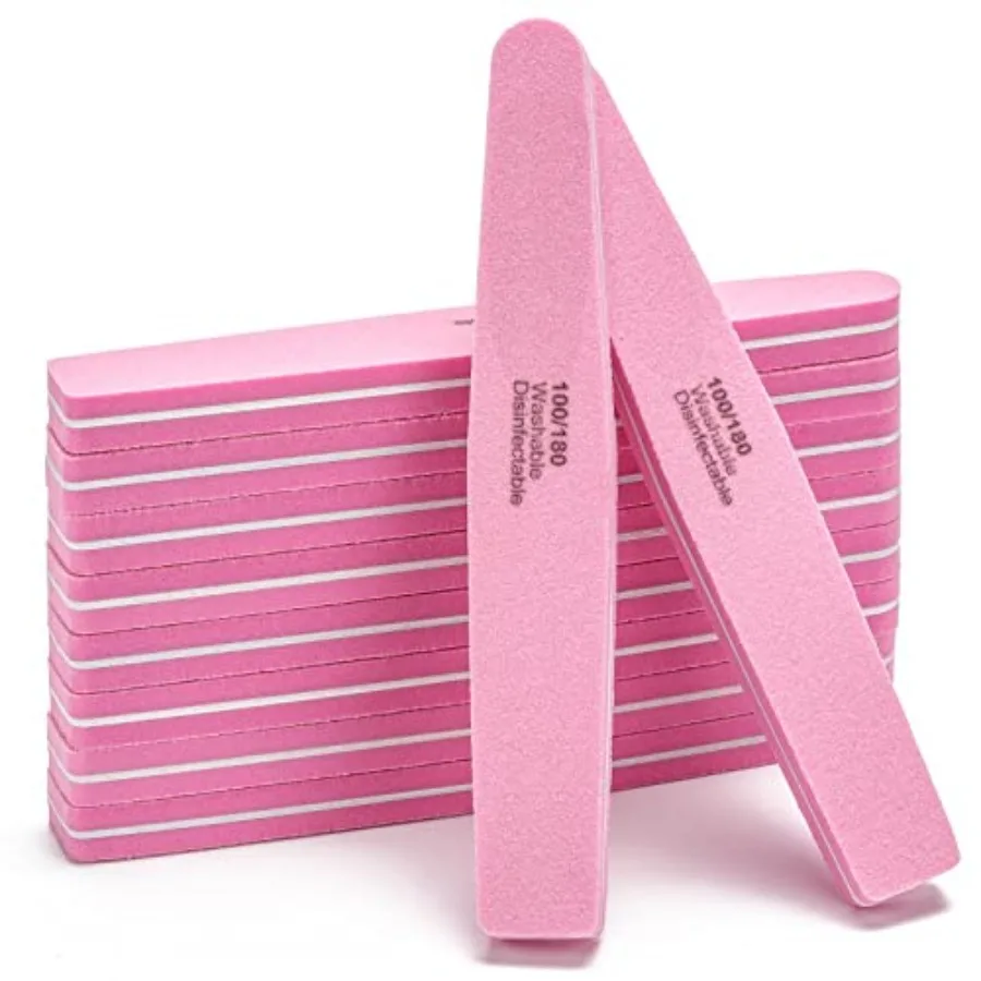 10 Pcs Nail Buffers Blocks Double Sided Nail Files 100/180 Grit for Acrylic/Natural Nails, Pink
10 Pcs Nail Buffers Blocks Double Sided Nail Files 100/180 Grit for Acrylic/Natural Nails, Pink