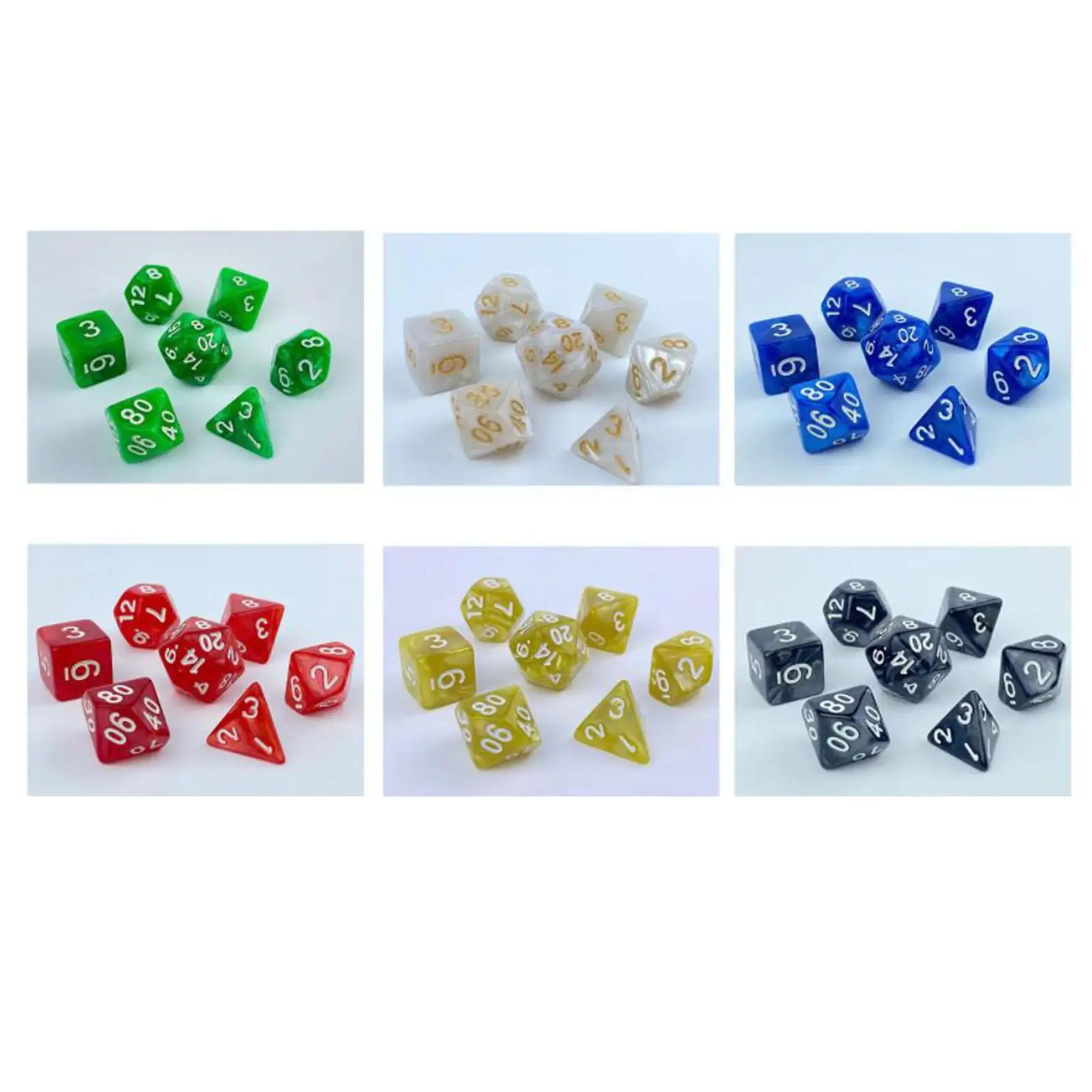 Portable Polyhedral Dices Role Playing Game Dices for Card Games Party Games Table Games
Portable Polyhedral Dices Role Playing Game Dices for Card Games Party Games Table Games