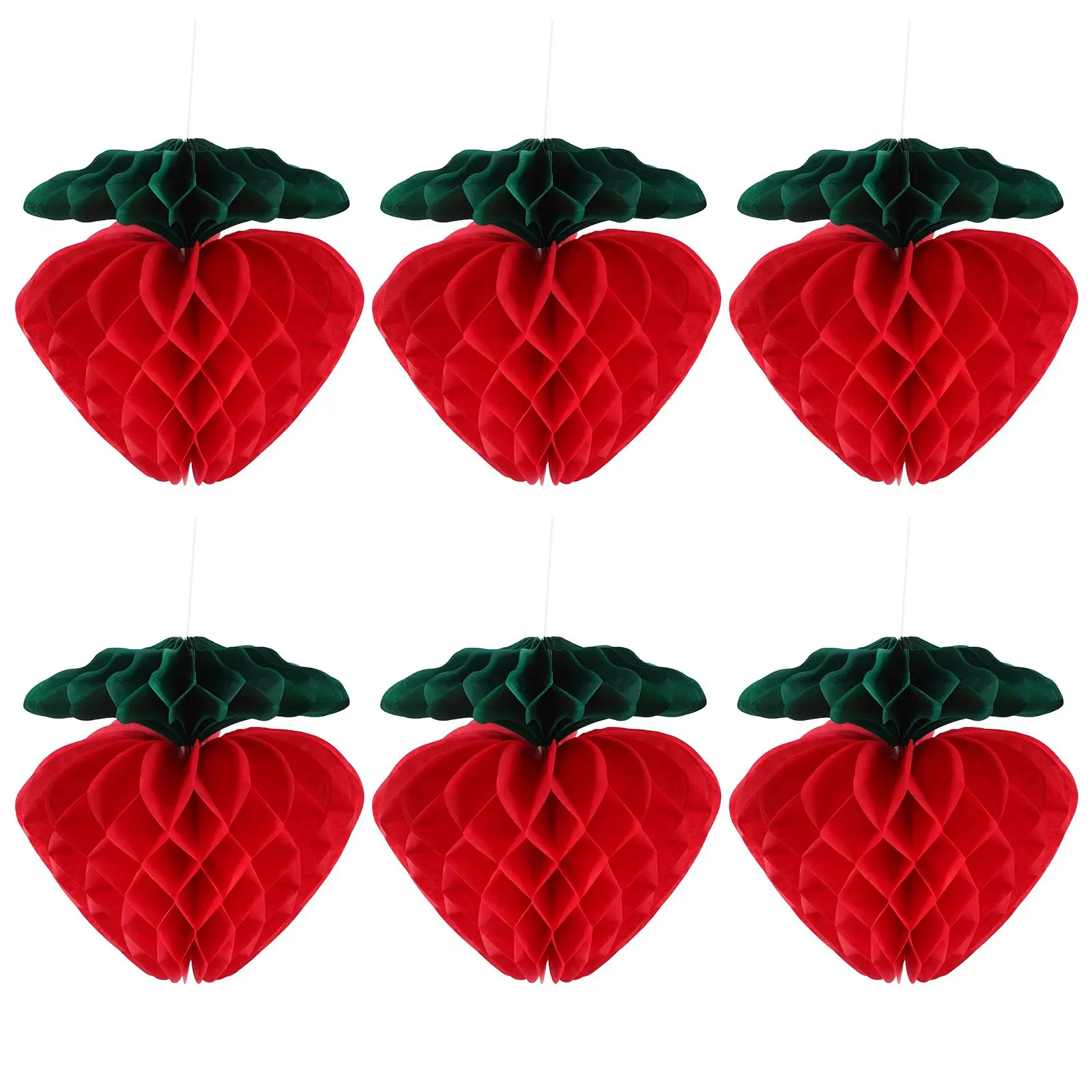 6 Pcs Ball Decoration Paper Strawberry Paper Strawberry Honeycomb Birthday Party Hanging Fruit Wedding DIY Ornament Globe
6 Pcs Ball Decoration Paper Strawberry Paper Strawberry Honeycomb Birthday Party Hanging Fruit Wedding DIY Ornament Globe