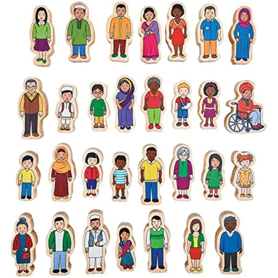 FF420 My Family - Set of 30 - Ages 1+ - Inclusive Wooden Blocks for Toddlers Includes Grandparents Moms Dads and Around the Wor
FF420 My Family - Set of 30 - Ages 1+ - Inclusive Wooden Blocks for Toddlers Includes Grandparents Moms Dads and Around the Wor