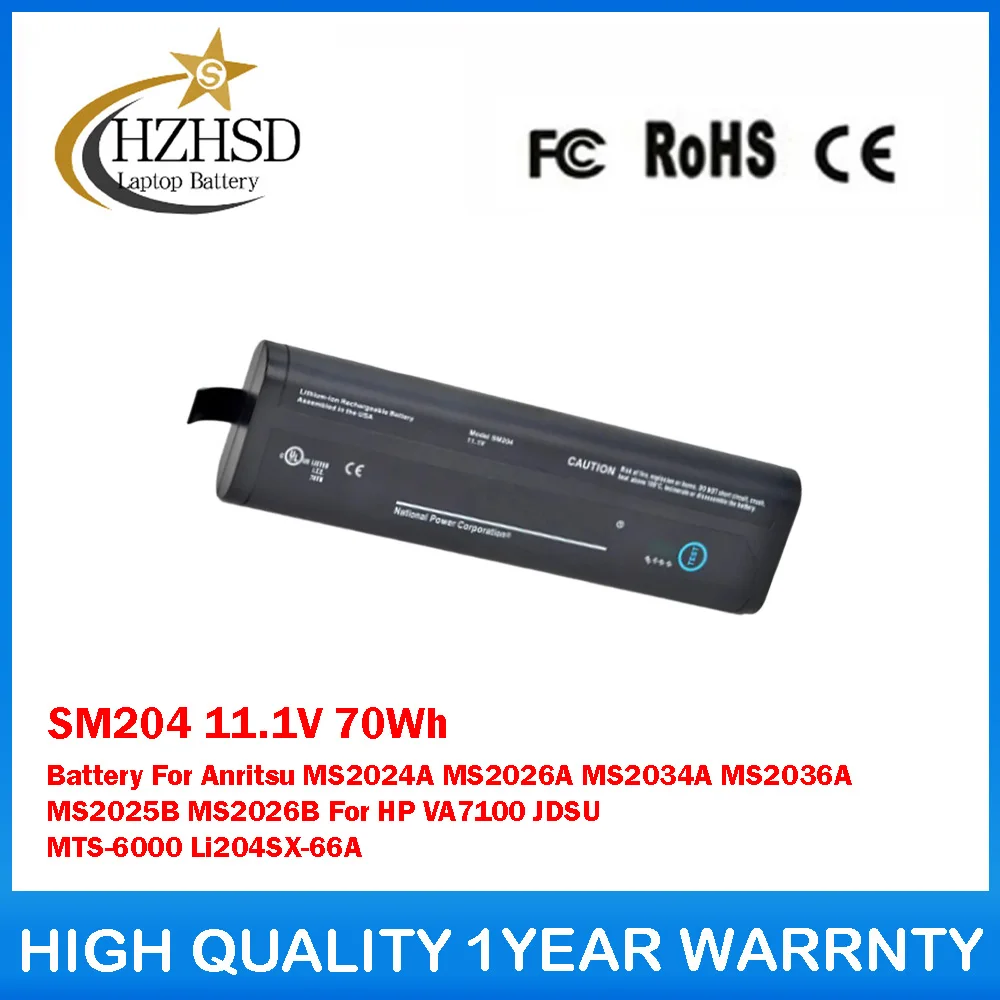 SM204 11.1V 70Wh Battery For Anritsu MS2024A MS2026A MS2034A MS2036A MS2025B MS2026B For HP VA7100 JDSU MTS-6000 Li204SX-66A
SM204 11.1V 70Wh Battery For Anritsu MS2024A MS2026A MS2034A MS2036A MS2025B MS2026B For HP VA7100 JDSU MTS-6000 Li204SX-66A