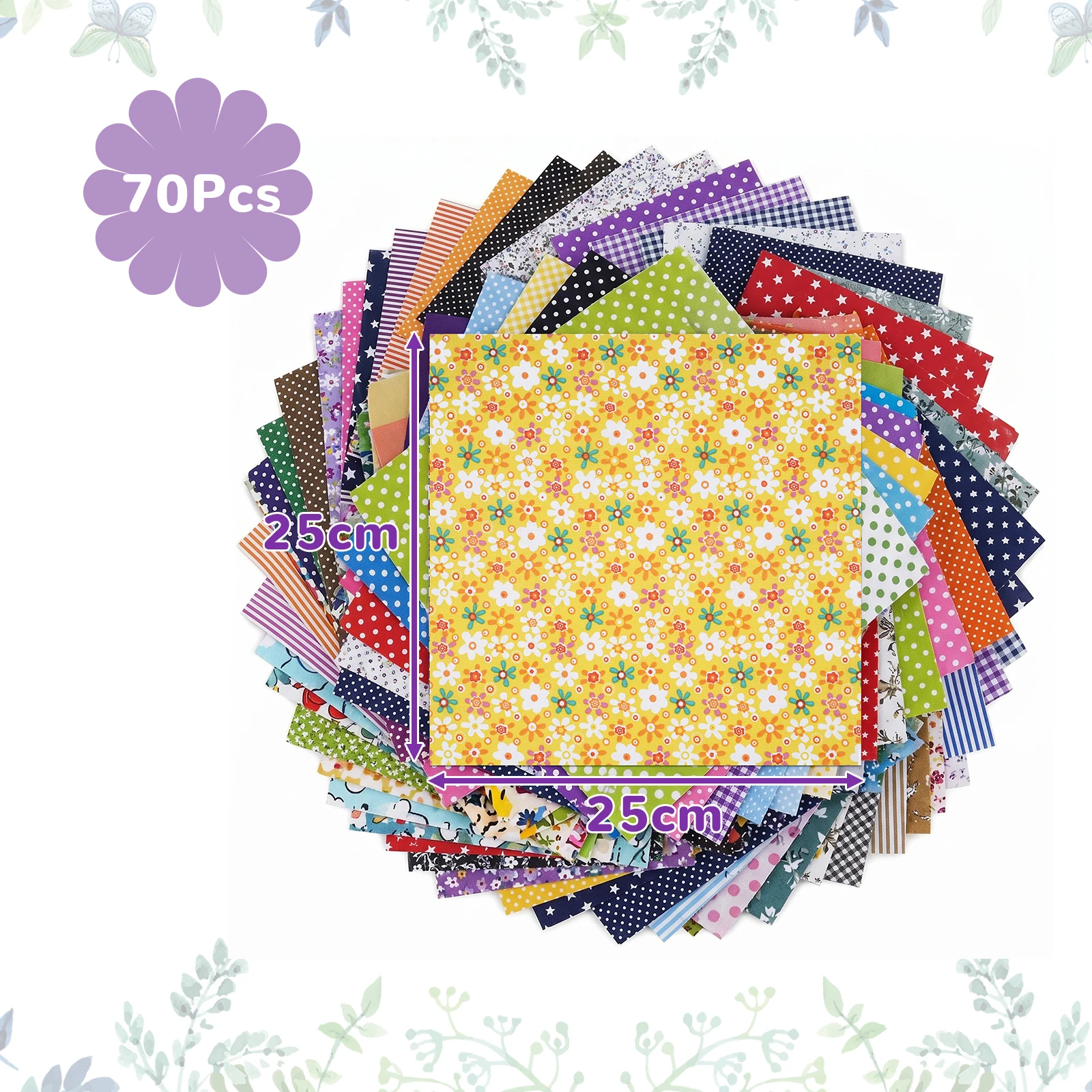 70pcs 10x10inch Cotton Fabric Printed Quilting Bundles Floral Pattern Square Patchwork Fabrics Printed Cotton Cloth Set
70pcs 10x10inch Cotton Fabric Printed Quilting Bundles Floral Pattern Square Patchwork Fabrics Printed Cotton Cloth Set