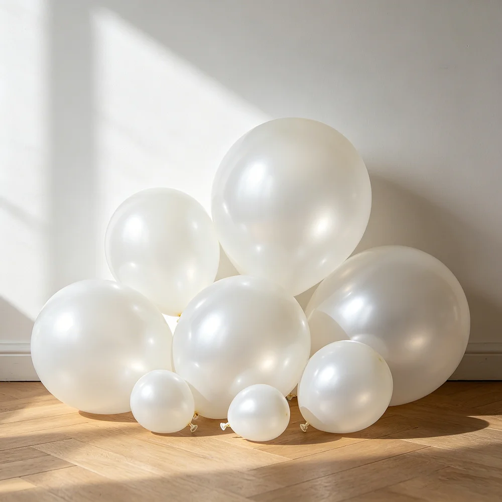 Pearl White Latex Balloons Different Sizes Matte White Balloon for Wedding Birthday Party Baby Shower Decorations Helium Balloon
Pearl White Latex Balloons Different Sizes Matte White Balloon for Wedding Birthday Party Baby Shower Decorations Helium Balloon