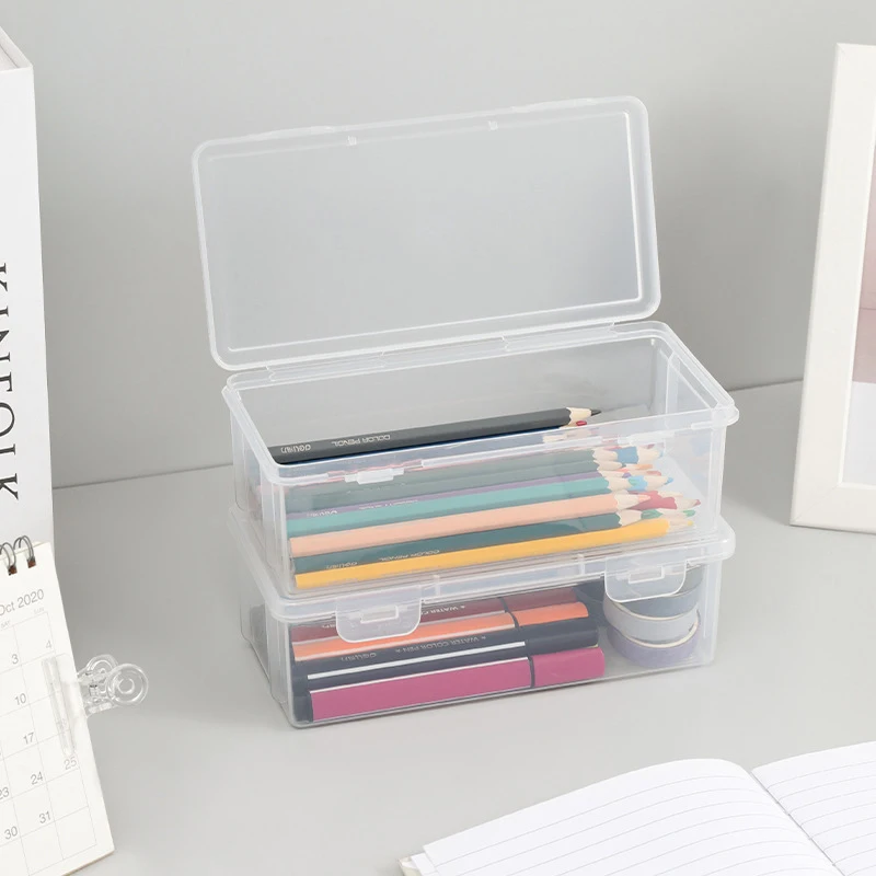 Transparent Minimalist Storage Box Desktop Large Capacity Multifunctional Stationery Box Plastic Pencil Case
Transparent Minimalist Storage Box Desktop Large Capacity Multifunctional Stationery Box Plastic Pencil Case