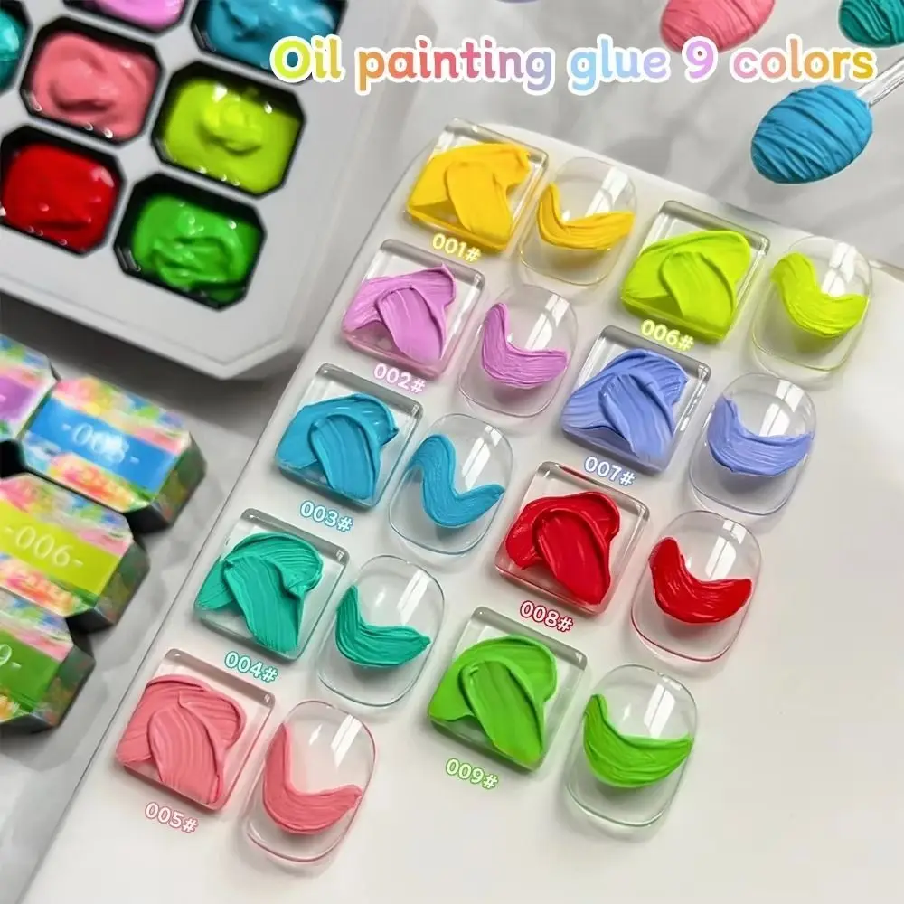 Dopamine Fluorescence Oil Painting Glue 9Colors Set Manicure Art Decorate Design Diy High Saturation Painted Carved Nail Art
Dopamine Fluorescence Oil Painting Glue 9Colors Set Manicure Art Decorate Design Diy High Saturation Painted Carved Nail Art