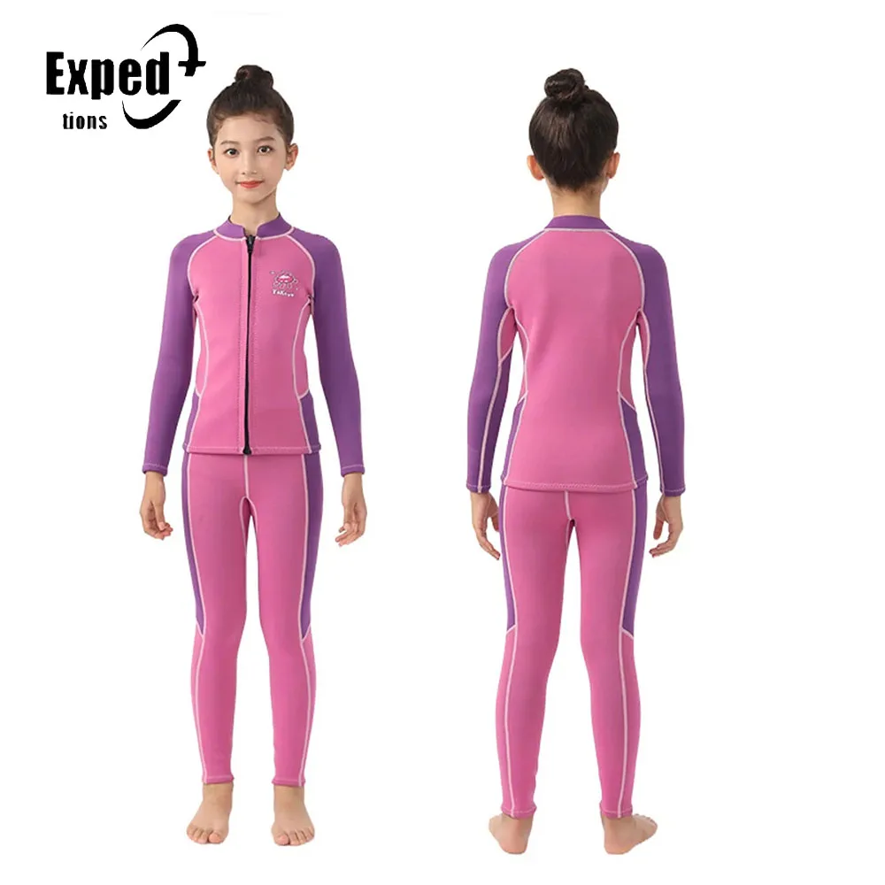 Boy Girl Diving Clothes Kids Neoprene Split Wetsuit 2.5mm Thermal Keep Warm Diving Suit Snorkeling Surfing Swimming Suit
Boy Girl Diving Clothes Kids Neoprene Split Wetsuit 2.5mm Thermal Keep Warm Diving Suit Snorkeling Surfing Swimming Suit
