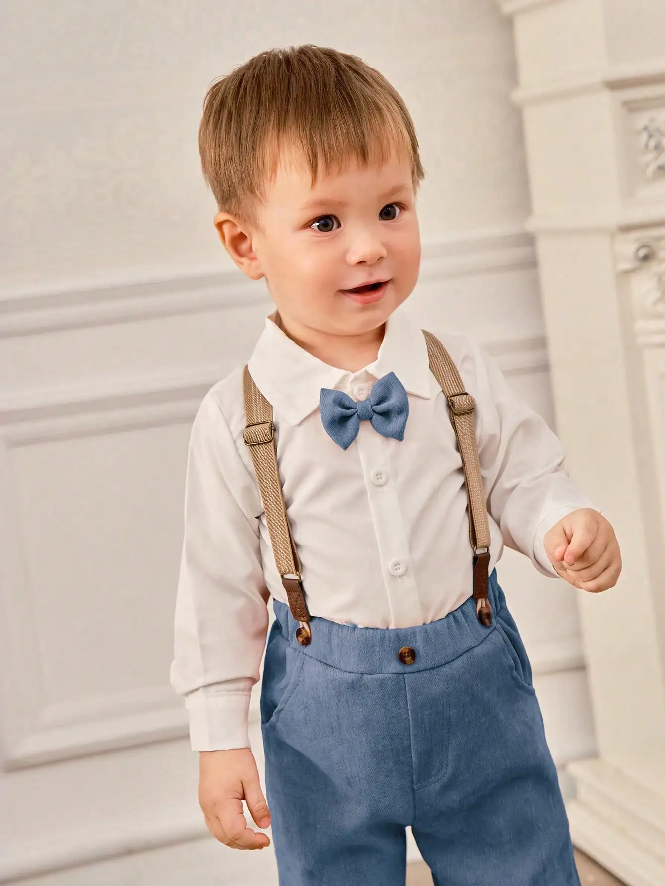 Autumn Baby Boy Gentleman's Suit With Long Sleeves And Long Pants A Comfortable And Soft Gentleman's Suit
Autumn Baby Boy Gentleman's Suit With Long Sleeves And Long Pants A Comfortable And Soft Gentleman's Suit