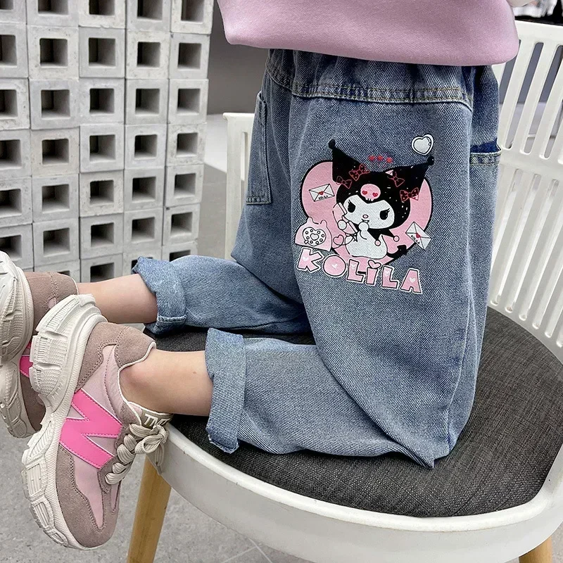 Spring Autumn Cute Kawaii Anime Children Cartoon Jeans Pants Cloth Kuromi Sweet Children Wear Hooded Clothing Gifts for Kids
Spring Autumn Cute Kawaii Anime Children Cartoon Jeans Pants Cloth Kuromi Sweet Children Wear Hooded Clothing Gifts for Kids