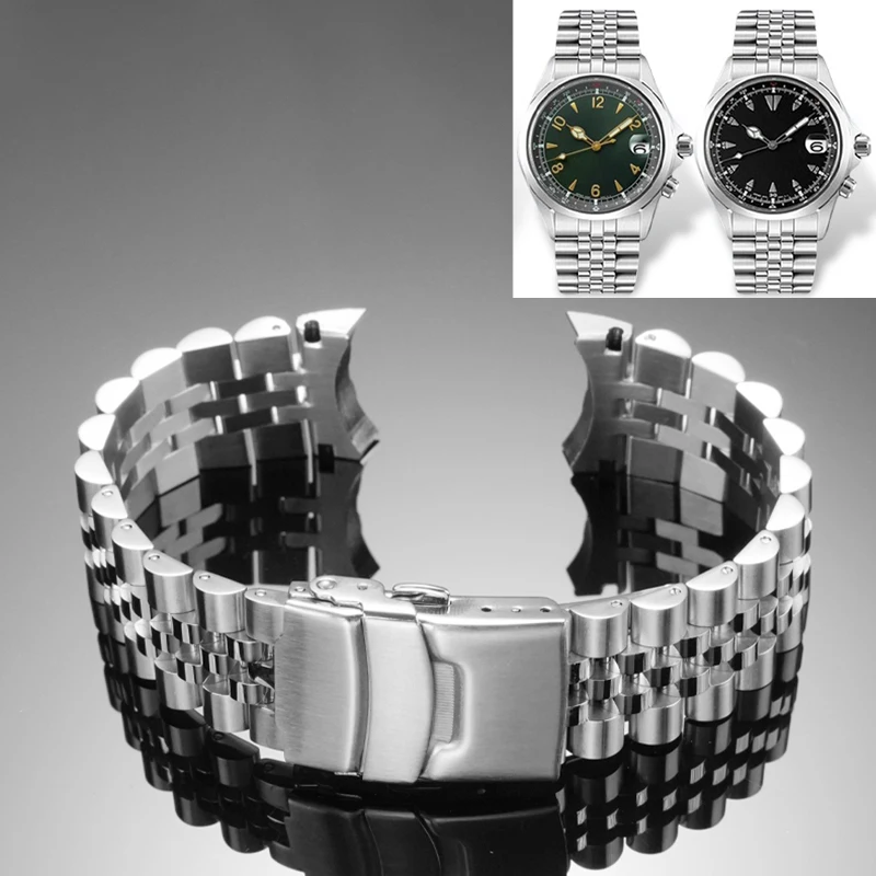 S-REFIT 20mm Jubilee Strap For Seiko Prospex Alpinist SPB115 117 121 123 209 SARB013 15 Solid CurvedEnd Stainless Steel bracelet
S-REFIT 20mm Jubilee Strap For Seiko Prospex Alpinist SPB115 117 121 123 209 SARB013 15 Solid CurvedEnd Stainless Steel bracelet