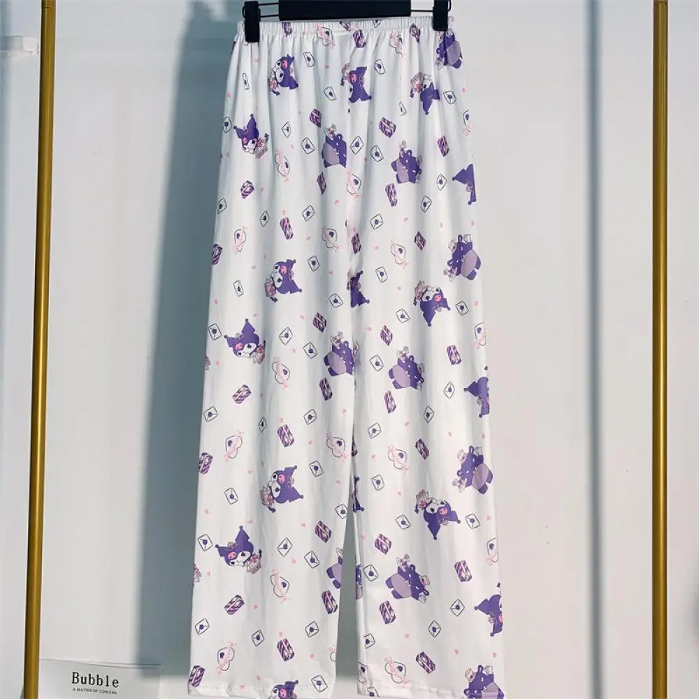 Kawaii Women Kuromi Pajamas Pants Spring Nightwear Sanrioed Cartoon Cotton Long Pants Anime Girls Student Cute Casual Pants
Kawaii Women Kuromi Pajamas Pants Spring Nightwear Sanrioed Cartoon Cotton Long Pants Anime Girls Student Cute Casual Pants