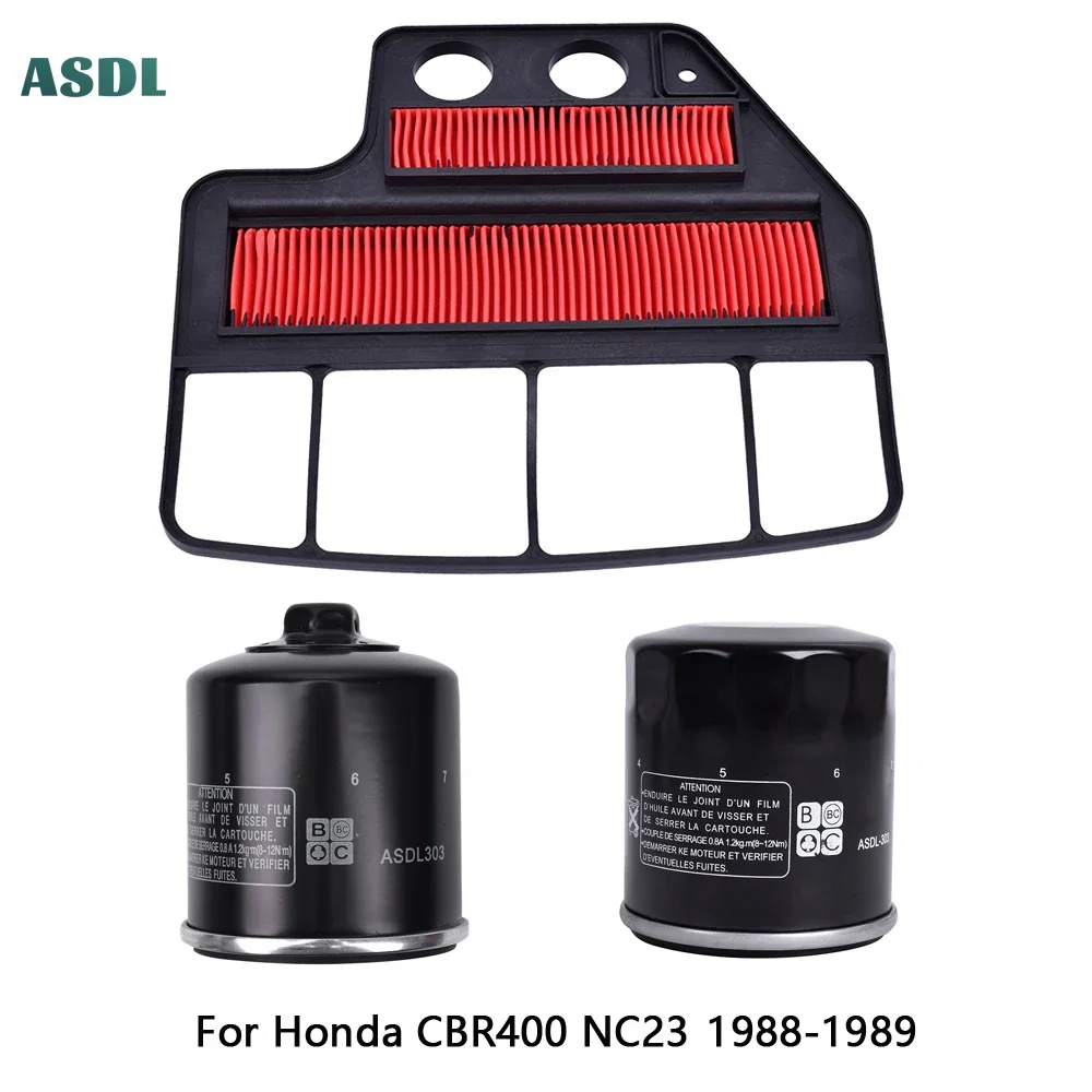 Motorcycle Air Filter and Oil Filter Element Kits for Honda Motorcycle CBR400 NC23 1988-1989 CBR 400 NC 23 Air Intake Fuel Parts
Motorcycle Air Filter and Oil Filter Element Kits for Honda Motorcycle CBR400 NC23 1988-1989 CBR 400 NC 23 Air Intake Fuel Parts