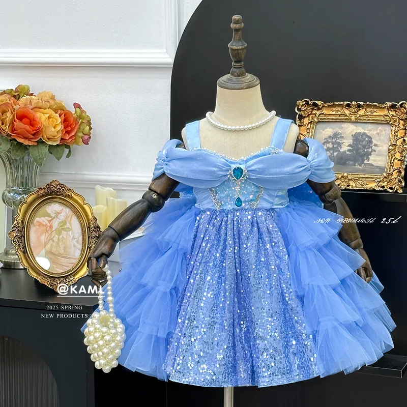 Girls Princess Dress 2025 Summer New High-end Dress Girls Bow Super Fairy Yarn Suspender Dress Trend
Girls Princess Dress 2025 Summer New High-end Dress Girls Bow Super Fairy Yarn Suspender Dress Trend