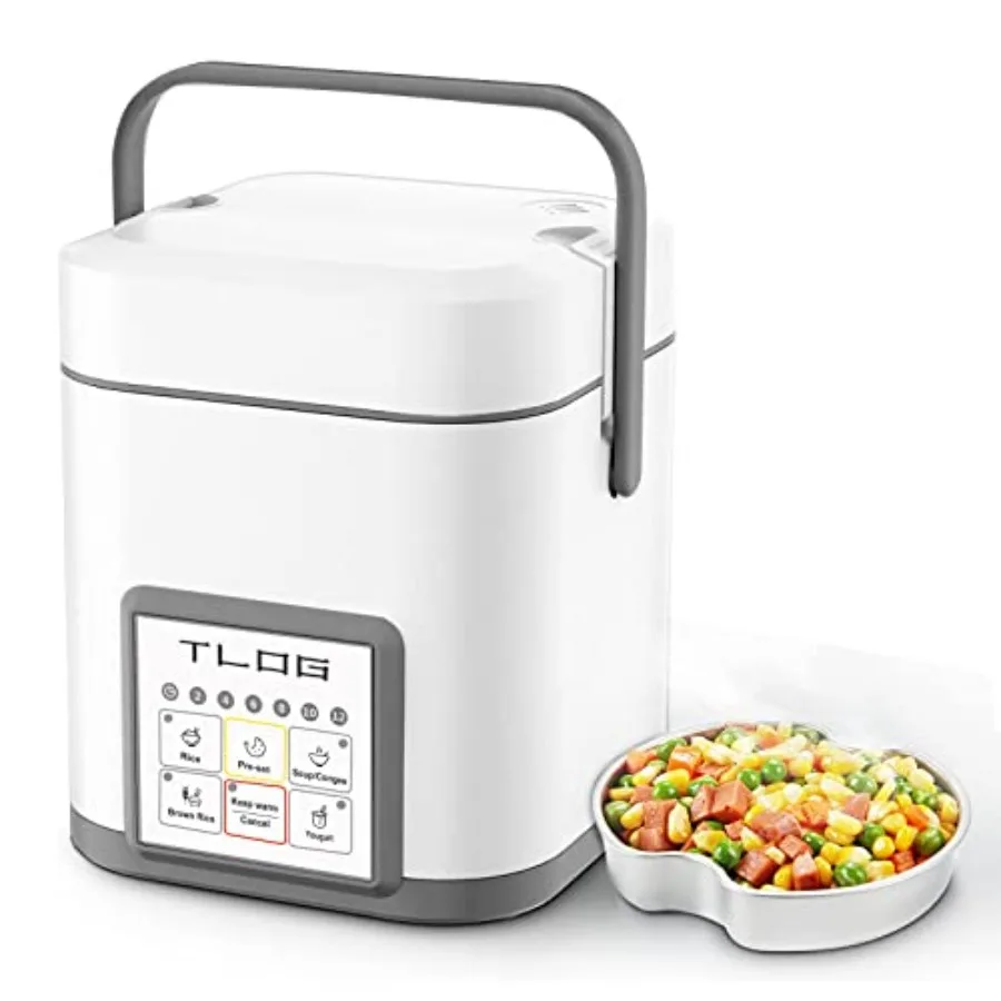 Mini Rice Cooker 2.5 Cups Uncooked Healthy Ceramic Coating Portable Cooker 1.2L Travel Small for 1-3 People Personal maker Food
Mini Rice Cooker 2.5 Cups Uncooked Healthy Ceramic Coating Portable Cooker 1.2L Travel Small for 1-3 People Personal maker Food